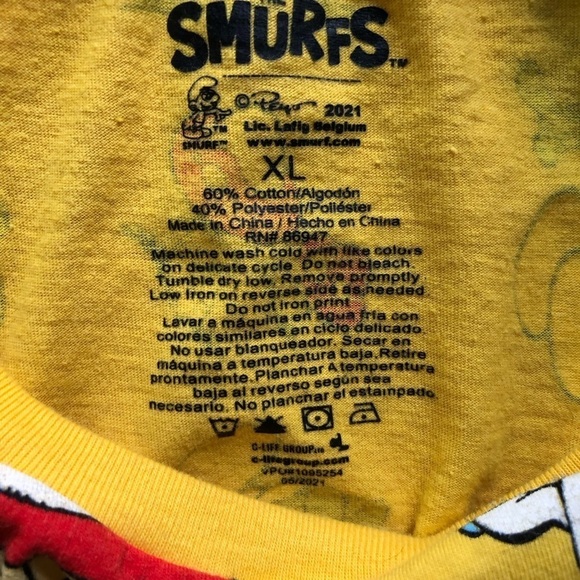 Smurfs novelty t-shirt XL - Picture 4 of 9